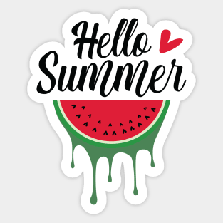 Hello summer Watermelon Sticker